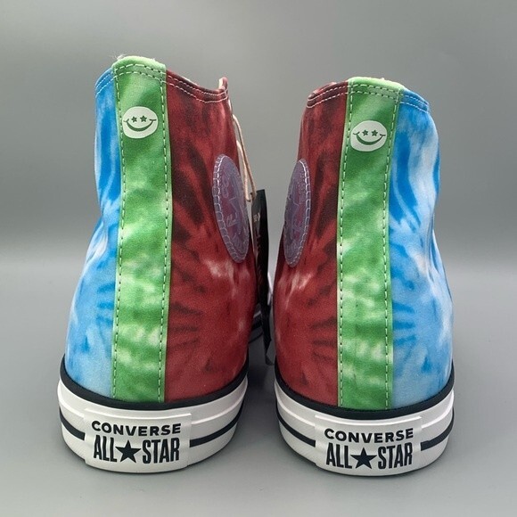 Converse Chuck Taylor All Star Hi 'Tie Dye Color-Block' Men's Sneaker  - Size: 9 - Picture 3 of 15